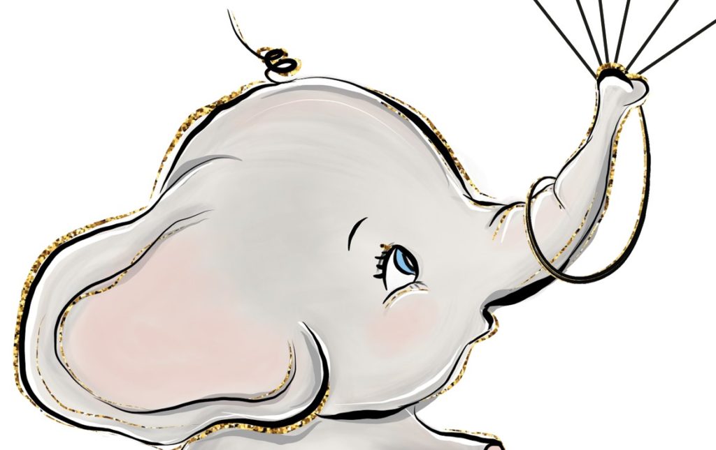 Baby Elephant Baby Shower Balloon Guest Book Blue Personalised